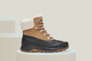 Merrell Siren 4 Thermo Lace WP brun vanntett vinterstøvel til dame med varmt fuskepelsfôr