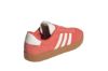 adidas VL Court 3.0 JP5327 orange damesneaker i skinn med hvite striper og gumfarget såle