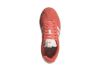 adidas VL Court 3.0 JP5327 orange damesneaker i skinn med hvite striper og gumfarget såle