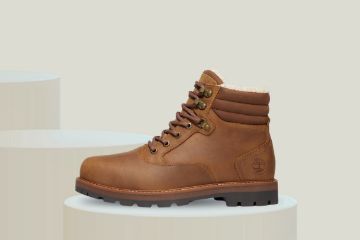 Timberland Britton Road Mid brun vanntett skinnboots til herre med varmt fôr og TimberDry membran.