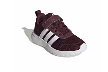 Adidas VL Move EL C burgunder sneakers til barn med borrelås og hvit såle