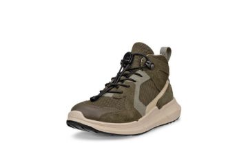 ECCO BIOM 2.2 K Ankle Boot grønn vanntett overgangssko til barn med Speedlace-hurtigsnøring og lett PHORENE-såle.