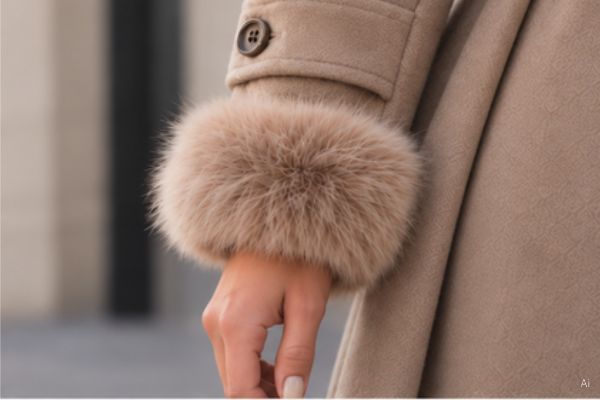 Armwarmer "cuff fake fur" I BEIGE