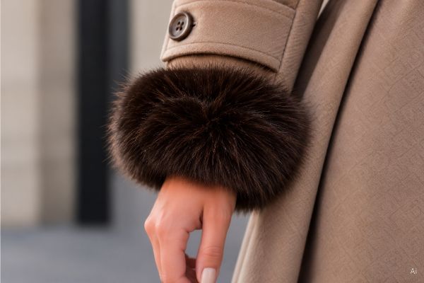 brun armwarmer til dame