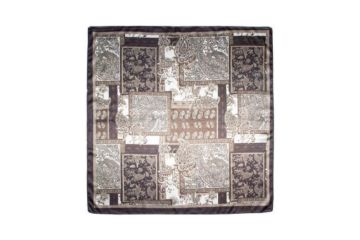 Bilde av Skjerf paisley 70x70 brun