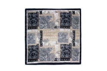 Bilde av Skjerf paisley 70x70 sort